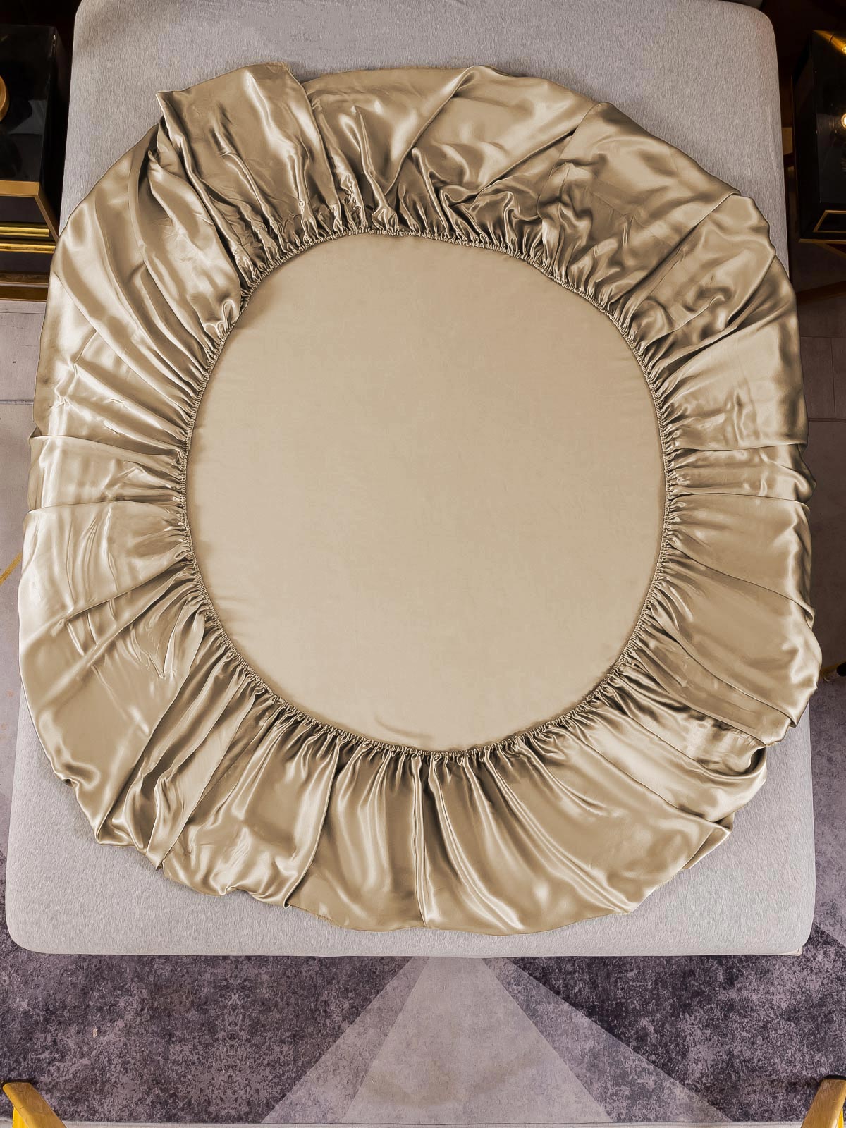 [Beige] SilkSilky-ES 19Momme Seda Pura Sheet 003