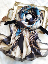 [P087] SilkSilky-ES Seda Pura Scarf 002