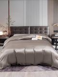 SilkSilky ES 22Momme Seda Pura Duvet Cover Gris 001