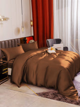 [Café] SilkSilky-ES 19Momme Seda Pura Bedding Set 005