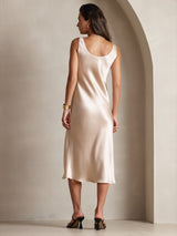 [Champán] SilkSilky-ES Sleeveless Vestido 002