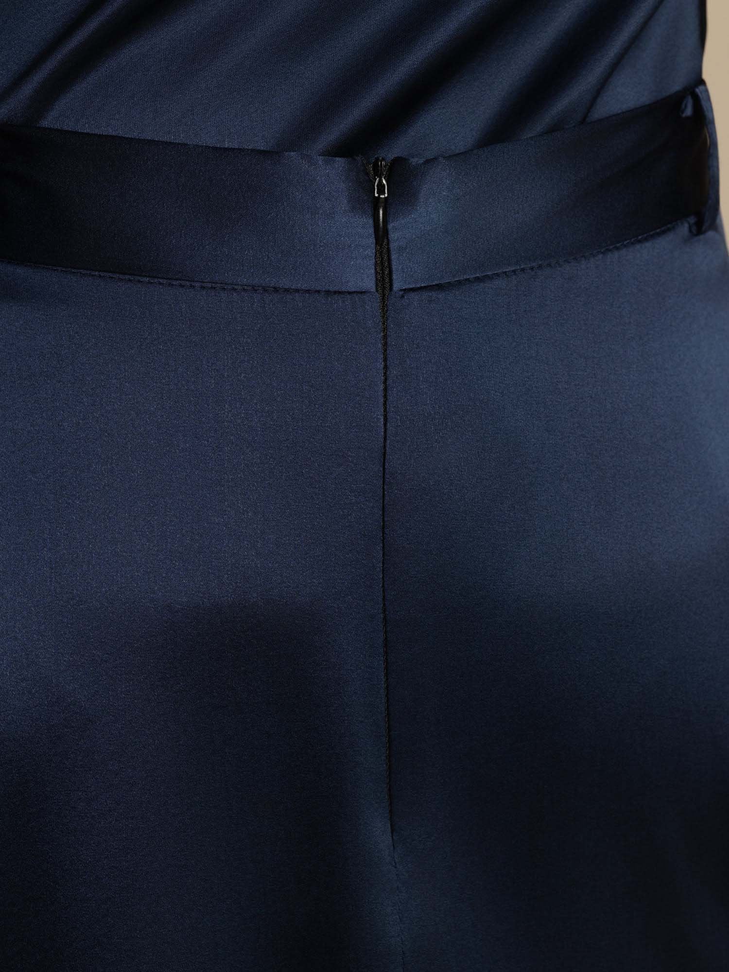 [AzulOscuro] SilkSilky-ES 19Momme Seda Skirt 008