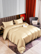 [Beige] SilkSilky-ES 22Momme Seda Pura Bedding Set 002,