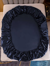 [Azul Oscuro] SilkSilky-ES 19Momme Juego de ropa de cama 003