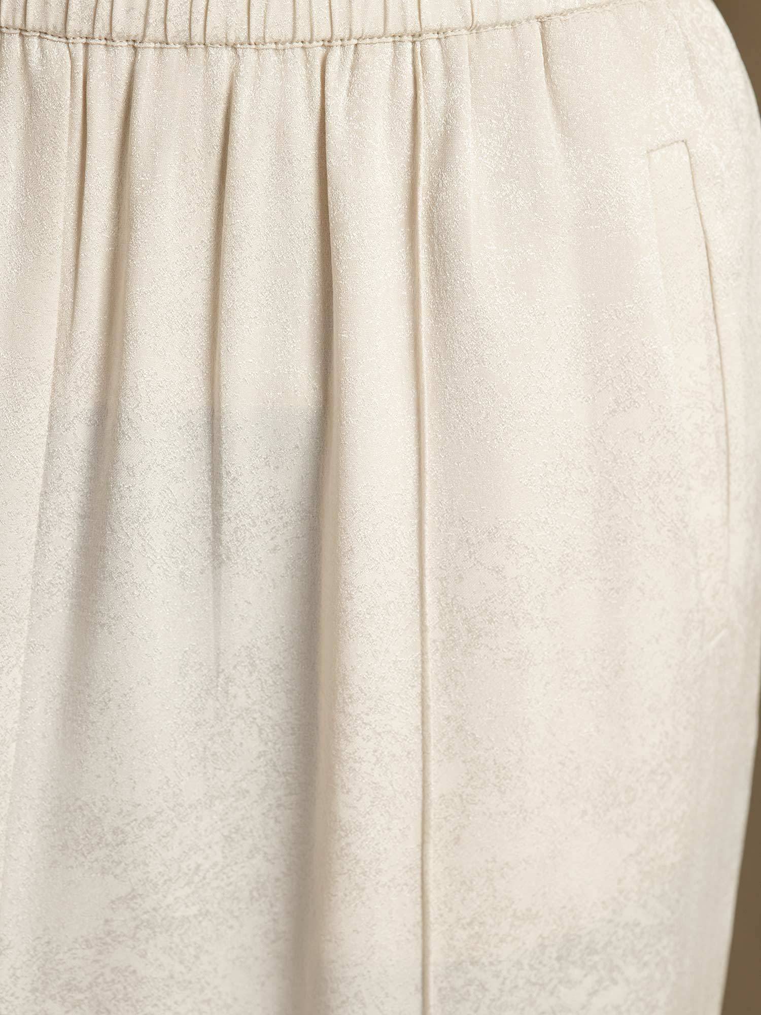 [Beige] SilkSilky-ES 22Momme Seda Womens Pants 006
