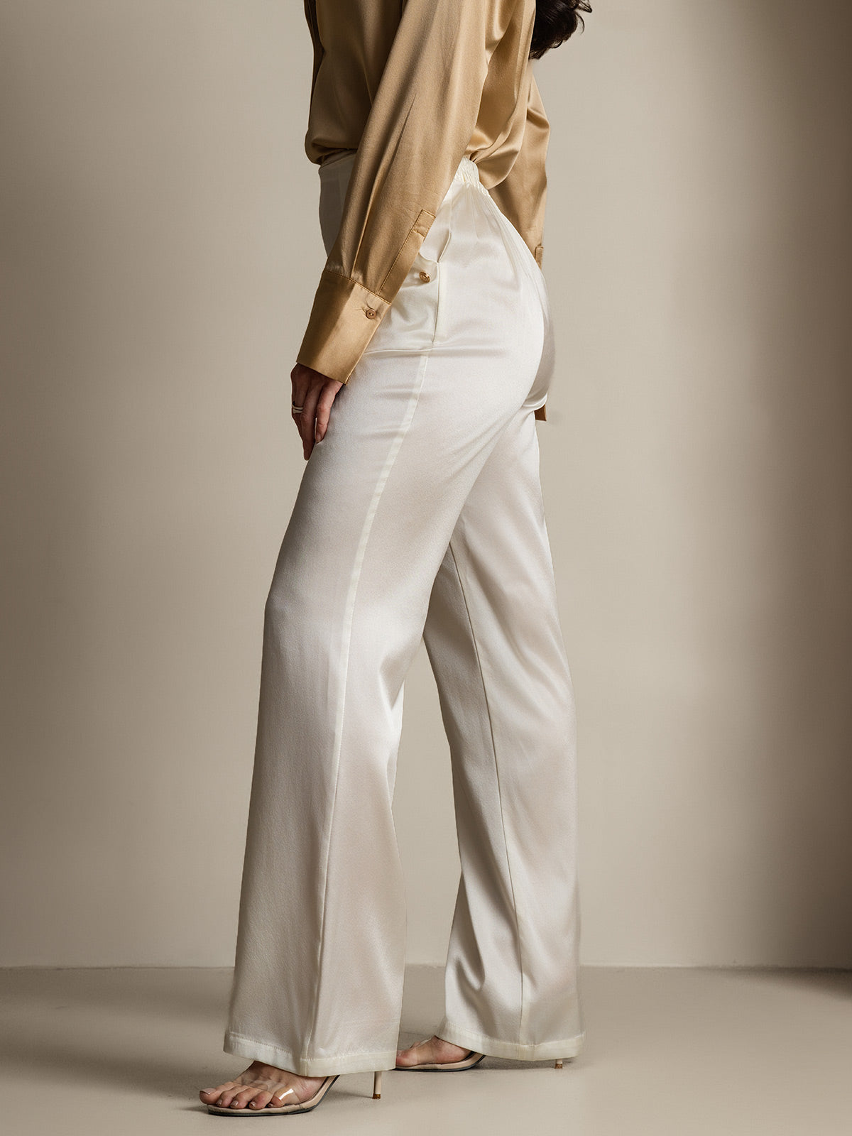 [Blanco] SilkSilky-ES 19Momme Seda Womens Pants 007