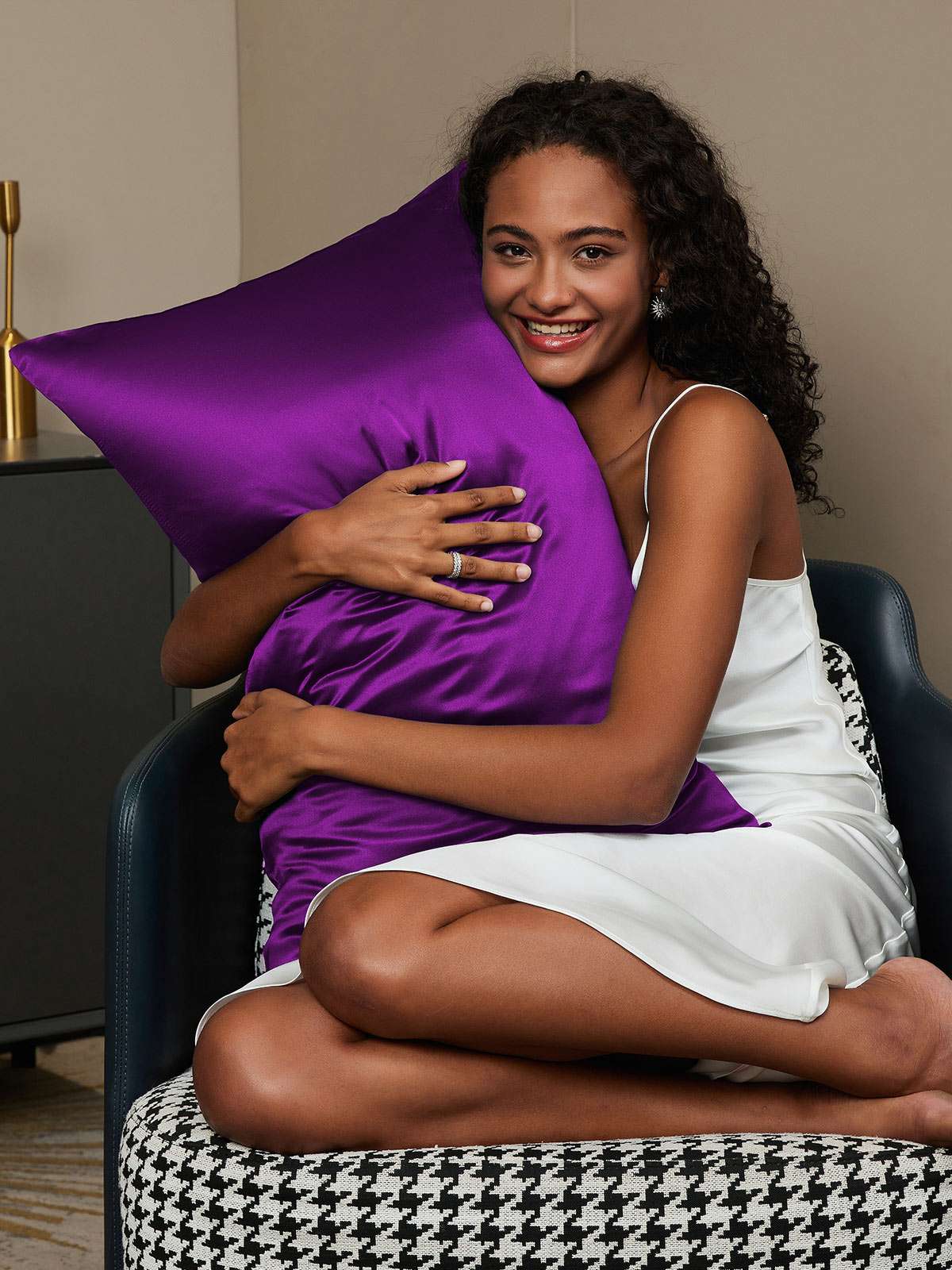 [Púrpura] SilkSilky-ES 19Momme Seda Pura Pillowcase 002