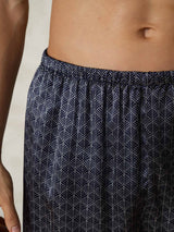 [Ginkgo Azul Marino] SilkSilky-ES Mens Sleep Bottoms 007