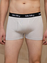 [Gris Claro] SilkSilky-ES 100% Silk Jersey Ropa interior de hombres 003
