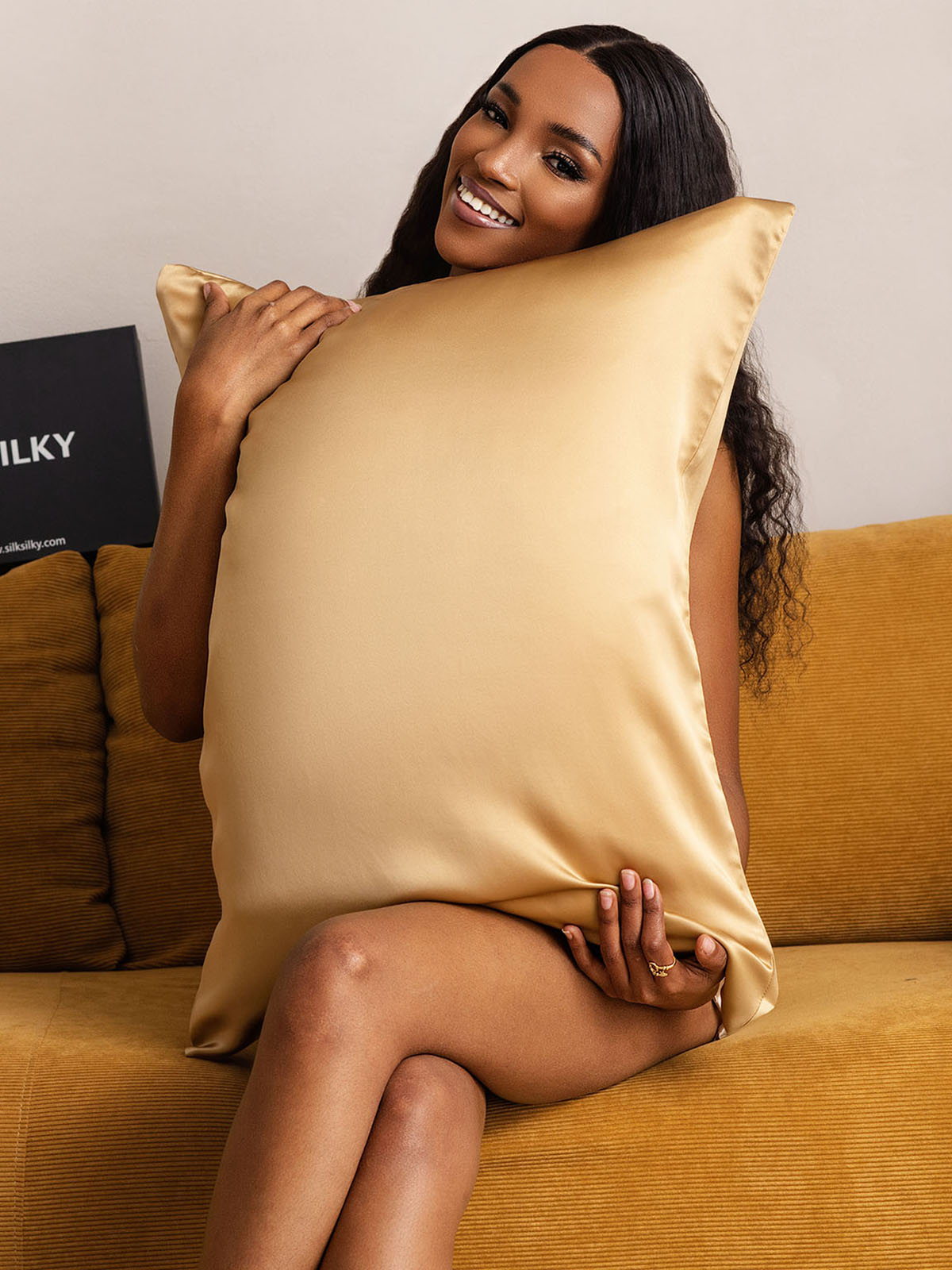[Camel Oscuro] SilkSilky-ES 19Momme Seda Pura Pillowcase 003