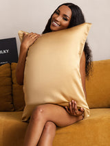 [Camel Oscuro] SilkSilky-ES 19Momme Seda Pura Pillowcase 003