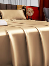 [Beige] SilkSilky-ES 22Momme Seda Pura Bedding Set 003,