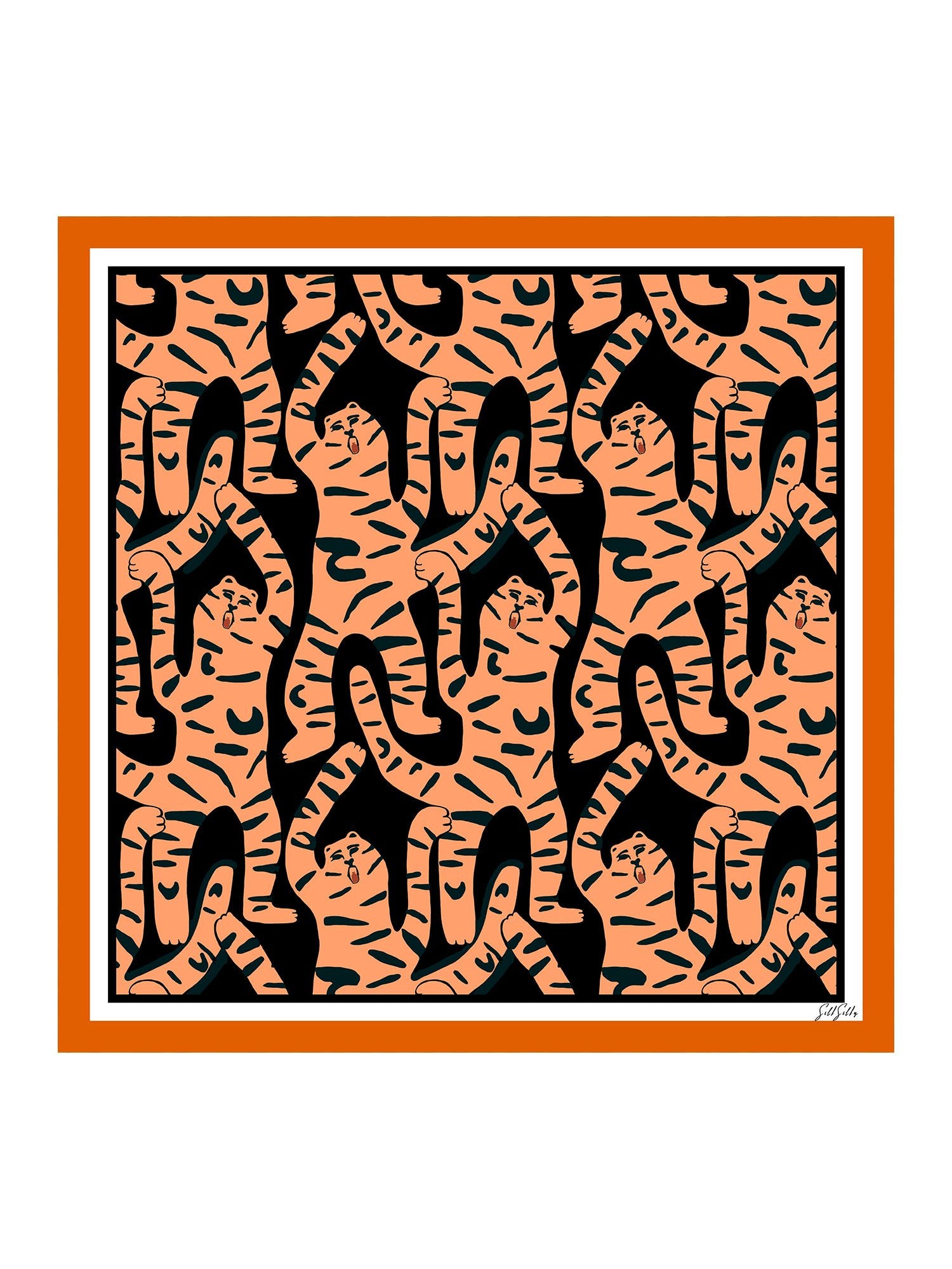 [Tigre Negro] SilkSilky-ES Scarf 001