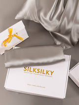 [Gris] SilkSilky-ES 22Momme Seda Pura Pillowcase 005