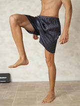 [Ginkgo Azul Marino] SilkSilky-ES Mens Sleep Bottoms 004