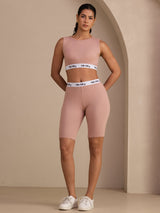 [Rosa] SilkSilky-ES Sleeveless Crew Neck Women's Outfit Sets 006