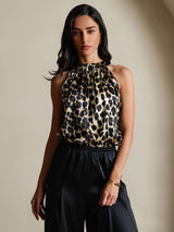 [Leopardo] SilkSilky-ES 19Momme Seda Womens T-Shirt 004,