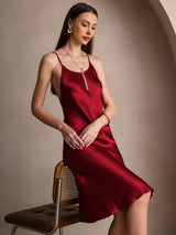 [Vino] SilkSilky-ES Spaghetti Strap Vestido 001