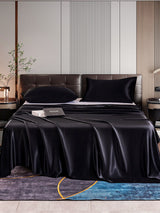 [Negro] SilkSilky-ES 22Momme Juego de ropa de cama 001