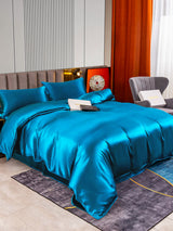 [Azul Real] SilkSilky-ES 22Momme Juego de ropa de cama 004
