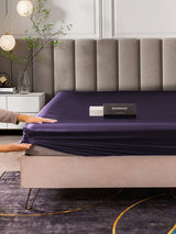[Morado Oscuro] SilkSilky-ES 25Momme Sábana 005