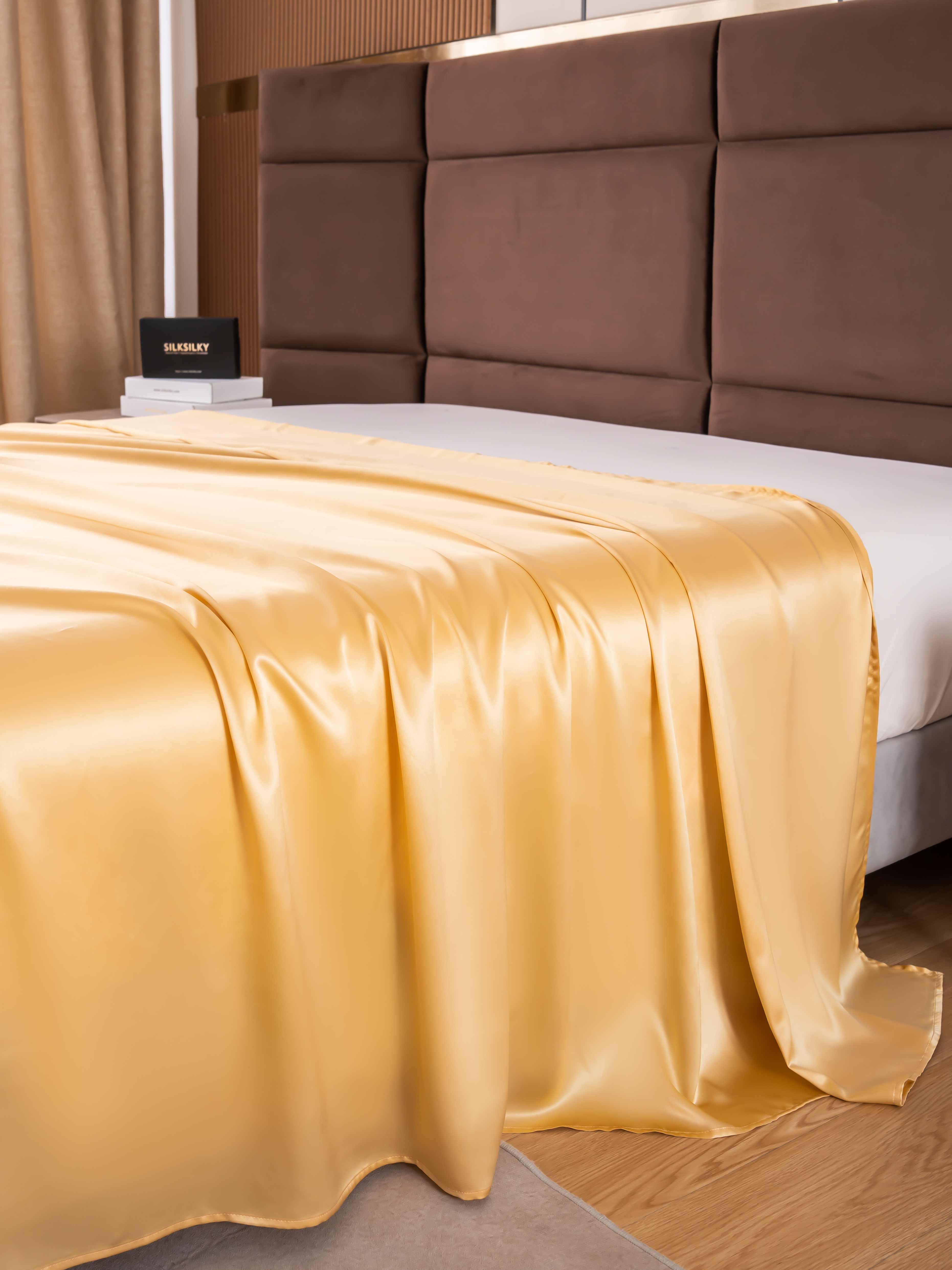 [Champán] SilkSilky-ES 19Momme Seda Pura Sheet 004