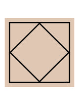 [Cuadrado Beige] SilkSilky-ES Bufanda 001