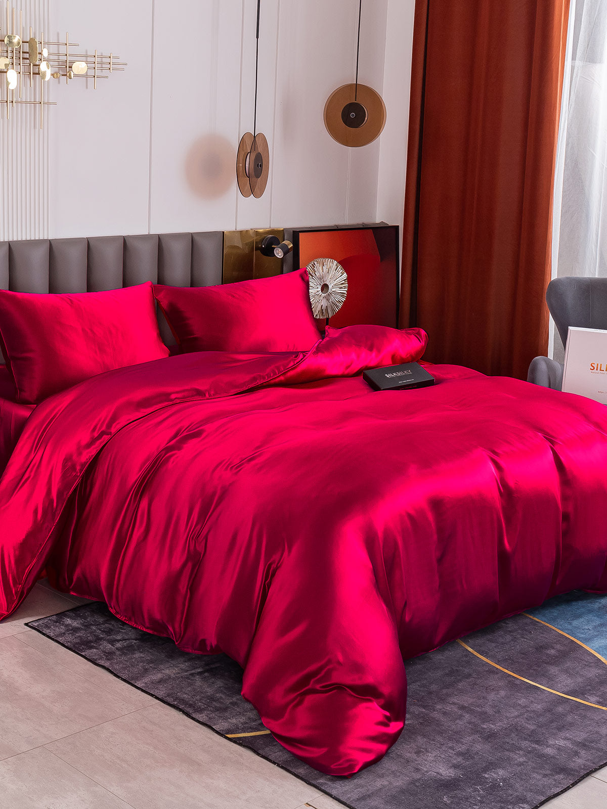 [Vino] SilkSilky-ES 19Momme Seda Pura Bedding Set 001