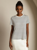 [RayaBlanca] SilkSilky-ES Seda Pura Womens T-Shirt 003