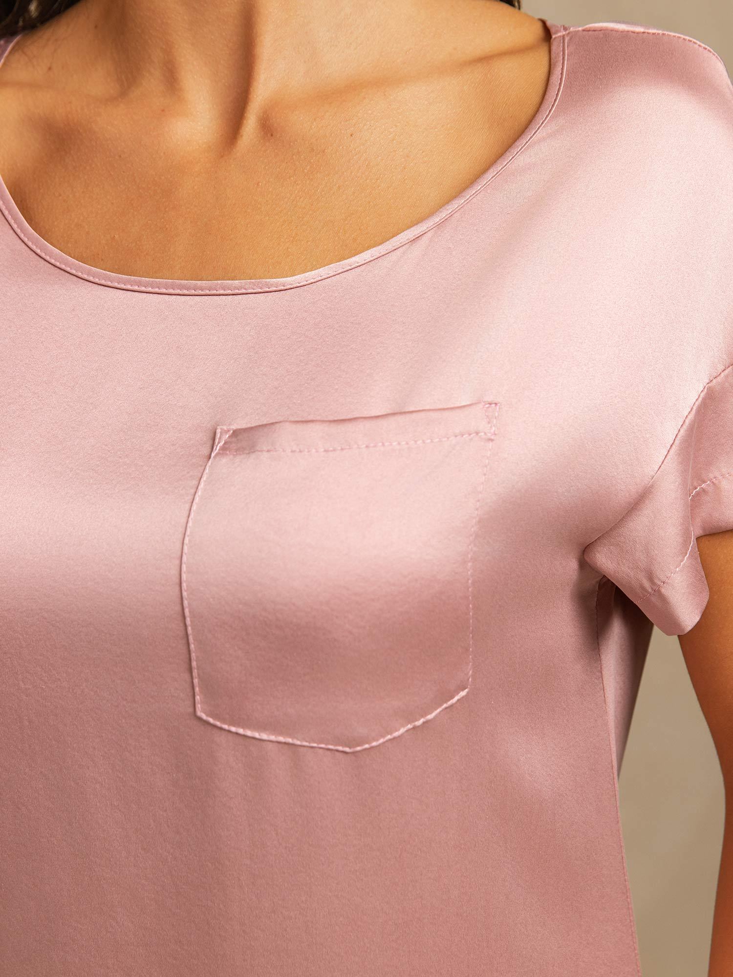 [PielDeMelocotón] SilkSilky-ES 19Momme Seda Nightgown 004