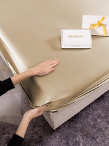 [Beige] SilkSilky-ES 22Momme Juego de ropa de cama 003