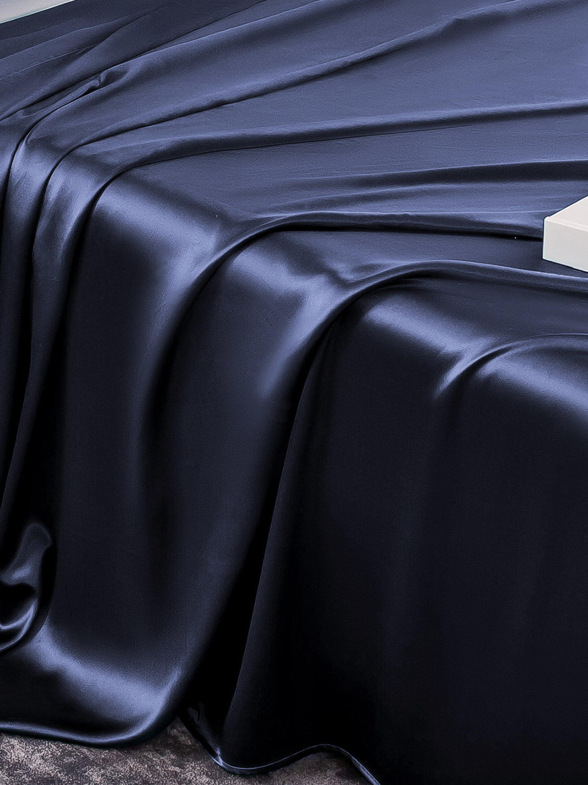 [Azul Oscuro] SilkSilky-ES 19Momme Seda Pura Bedding Set 005
