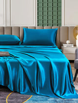 [Azul Real] SilkSilky-ES 25Momme Juego de ropa de cama 006