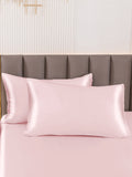 SilkSilky-ES 19Momme Seda Pura Pillowcase Rosa 001