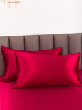 SilkSilky-ES 19Momme Seda Pura Pillowcase Vino 003