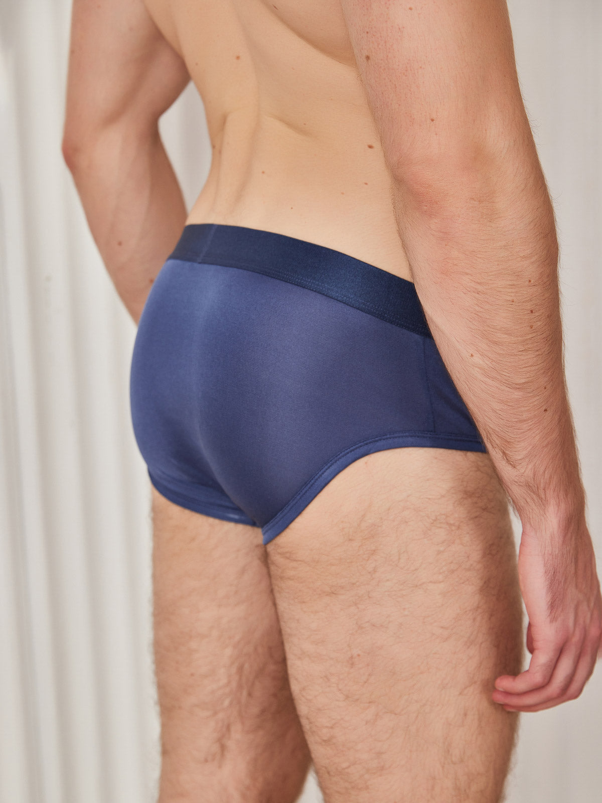 SilkSilky ES Tejido de seda Mens Underwear AzulOscuro 003