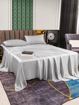 [Plata] SilkSilky-ES 25Momme Juego de ropa de cama 005