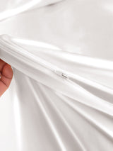 [Blanco] SilkSilky-ES 22Momme Seda Pura Bedding Set 005,