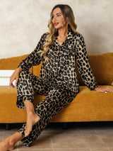 [Leopardo] SilkSilky-ES Manga larga Pijamas de mujer 001