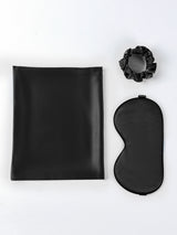 [Negro] SilkSilky-ES 19Momme Seda Pura Pillowcase Set 005