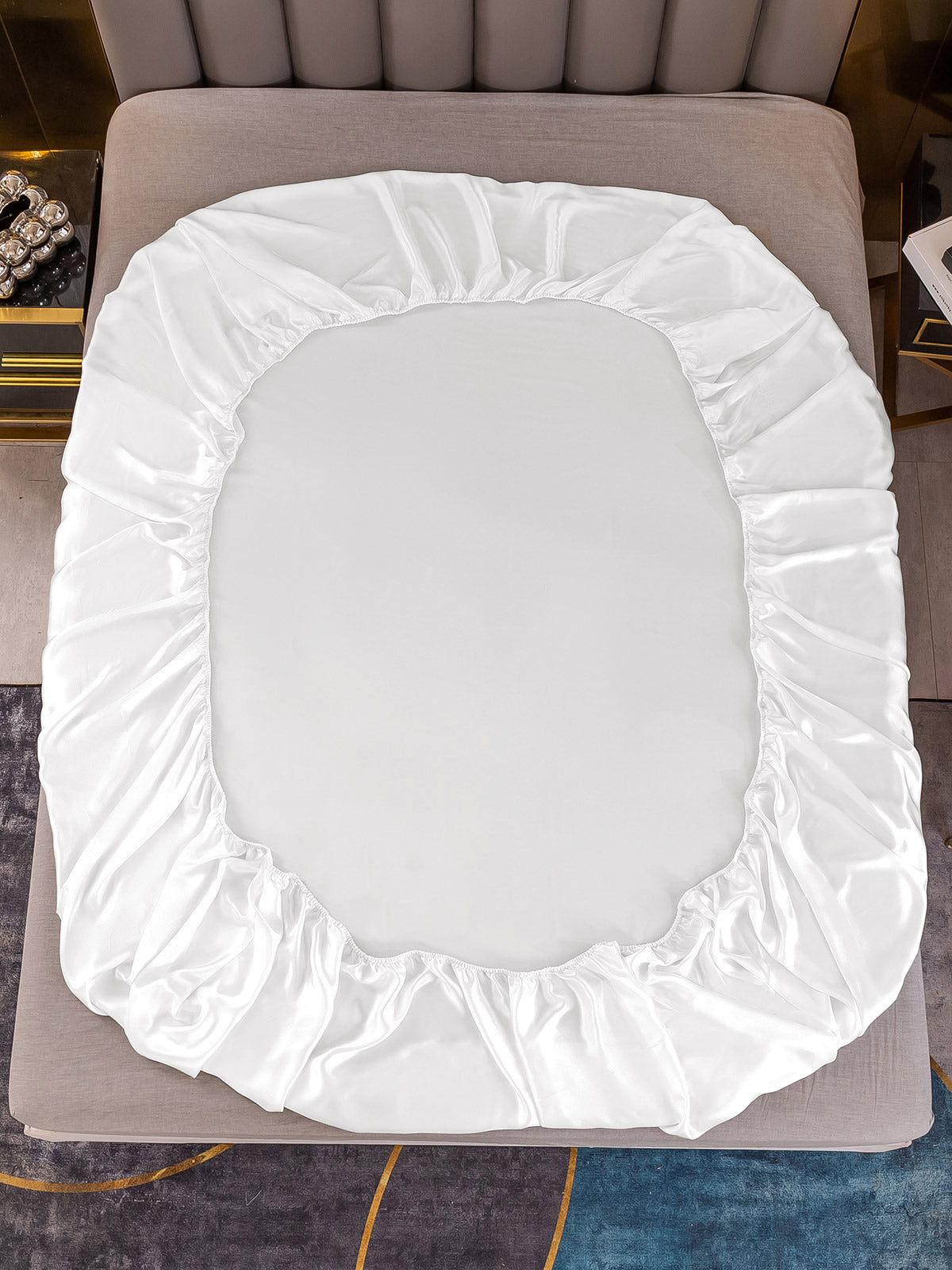 [Blanco] SilkSilky-ES 19Momme Seda Pura Sheet 003