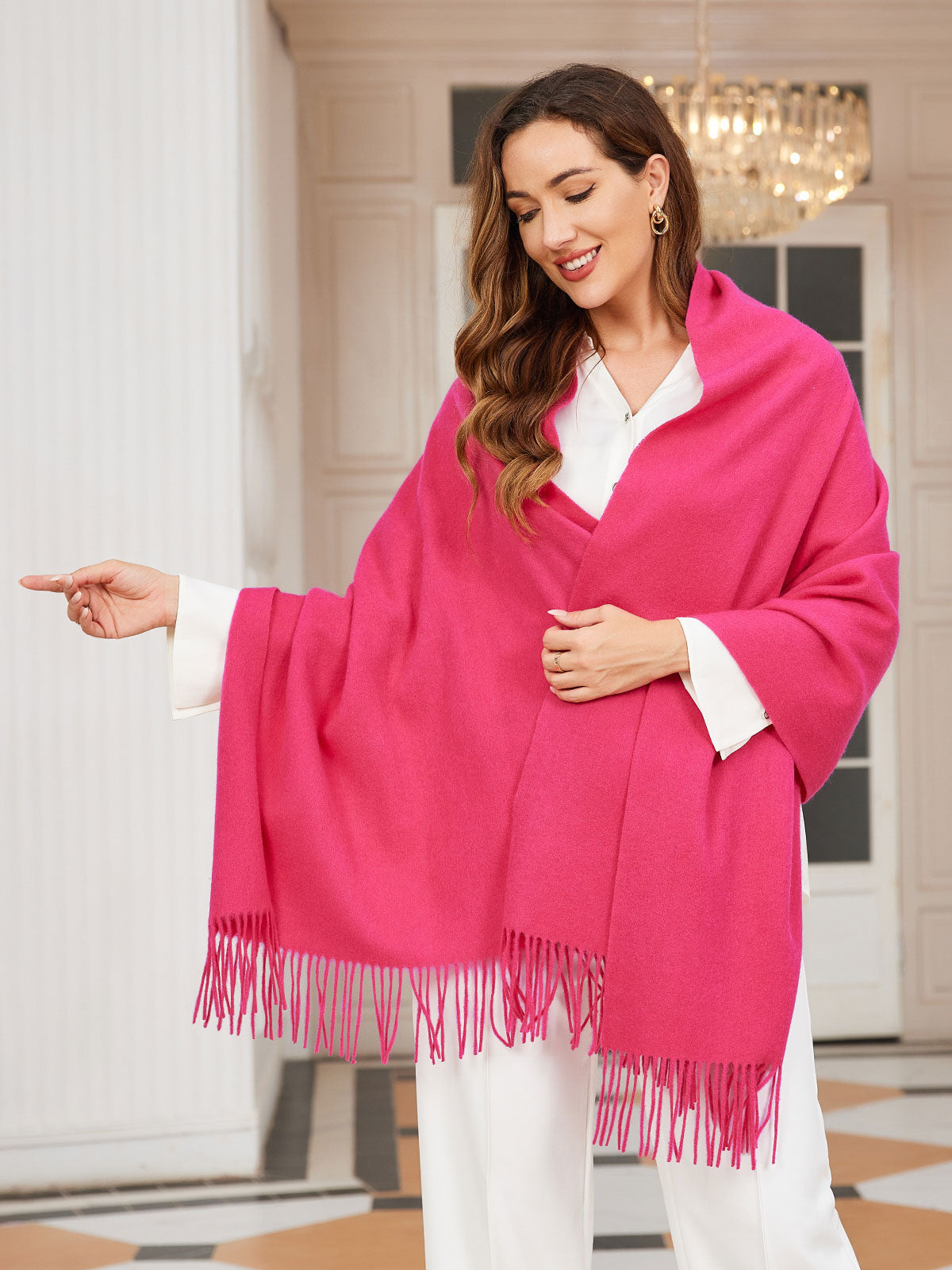 [Rosa Roja] SilkSilky-ES Lana Scarf 001