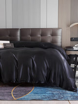 [Negro] SilkSilky-ES 22Momme Duvet Covers 001
