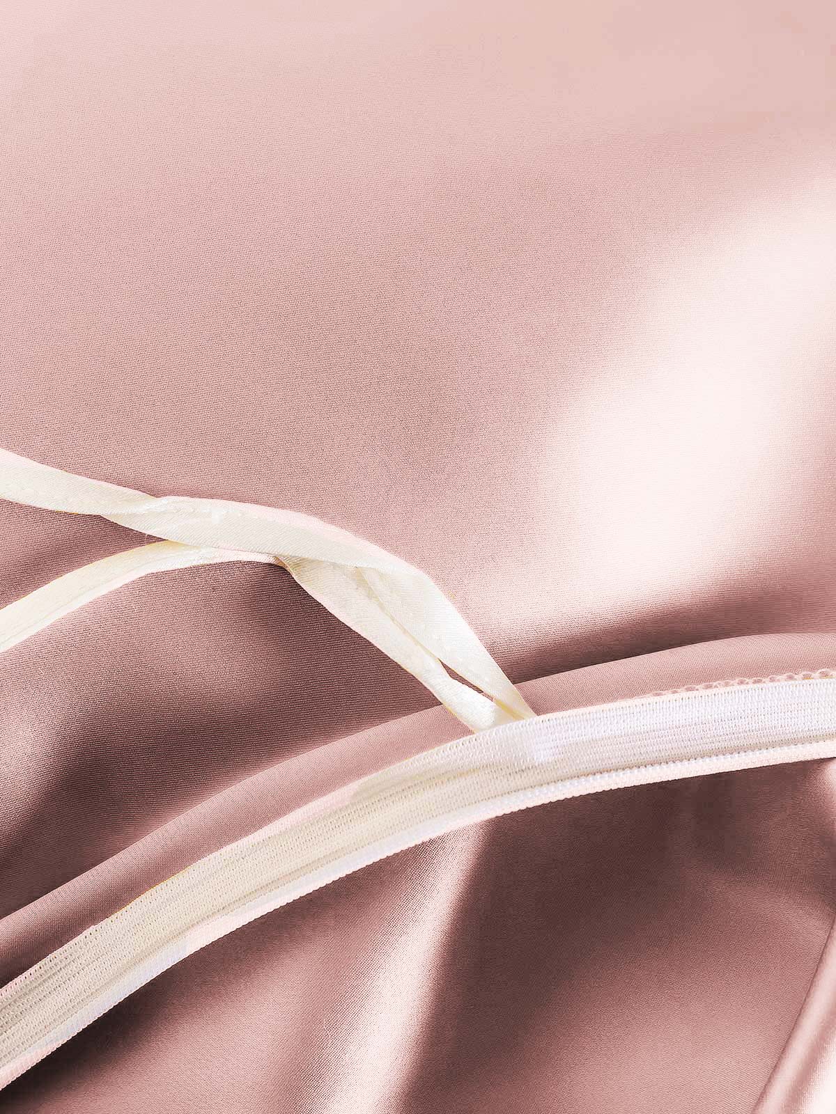 [Malva Pálido] SilkSilky-ES 19Momme Seda Pura Duvet Cover 005