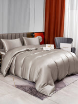 [Gris] SilkSilky-ES 22Momme Seda Pura Bedding Set 002,