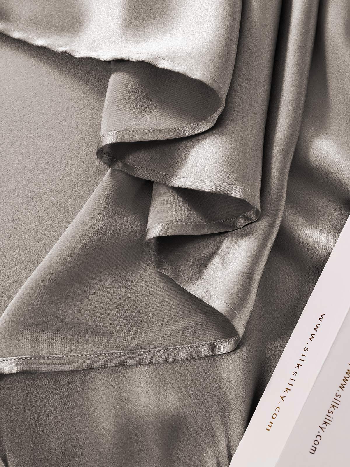 [Gris] SilkSilky-ES 19Momme Seda Pura Bedding Set 006