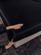 [Negro] SilkSilky-ES 19Momme Sábana 006