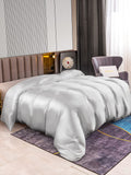 SilkSilky ES 22Momme Seda Pura Duvet Cover Plata 002