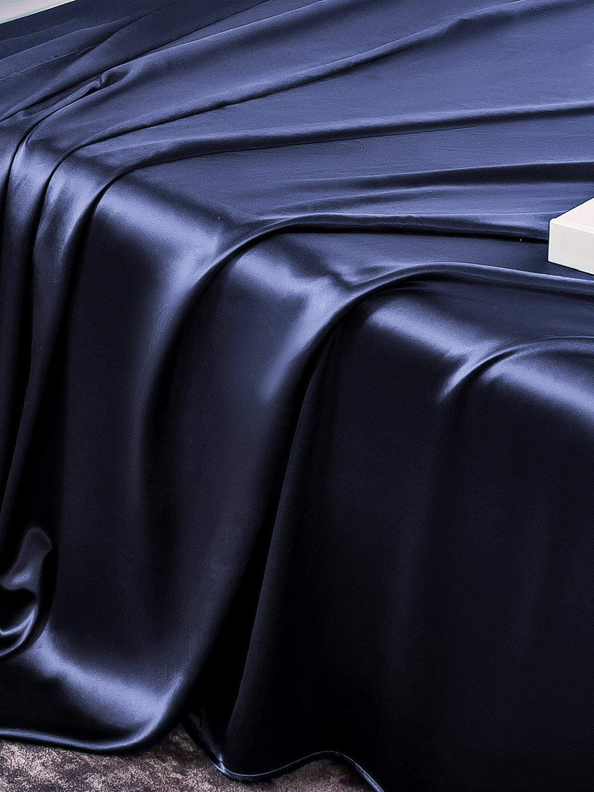 [Azul Oscuro] SilkSilky-ES 25Momme Seda Pura Bedding Set 005