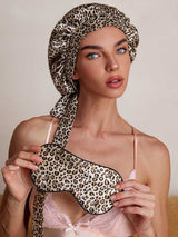 SilkSilky-ES Seda Pura Sleep Cap Leopardo 003
